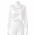 White Pearl Elegance Blouse