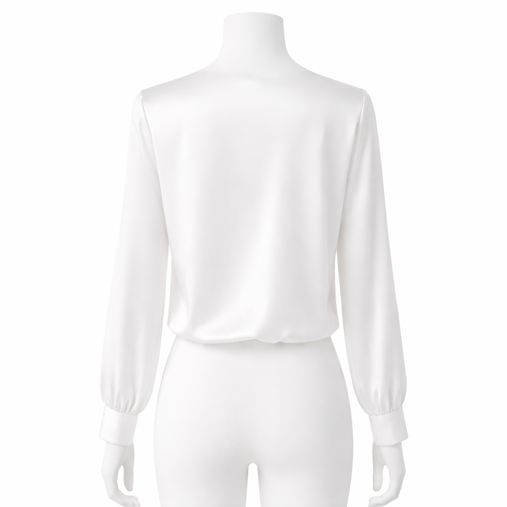 White Pearl Elegance Blouse