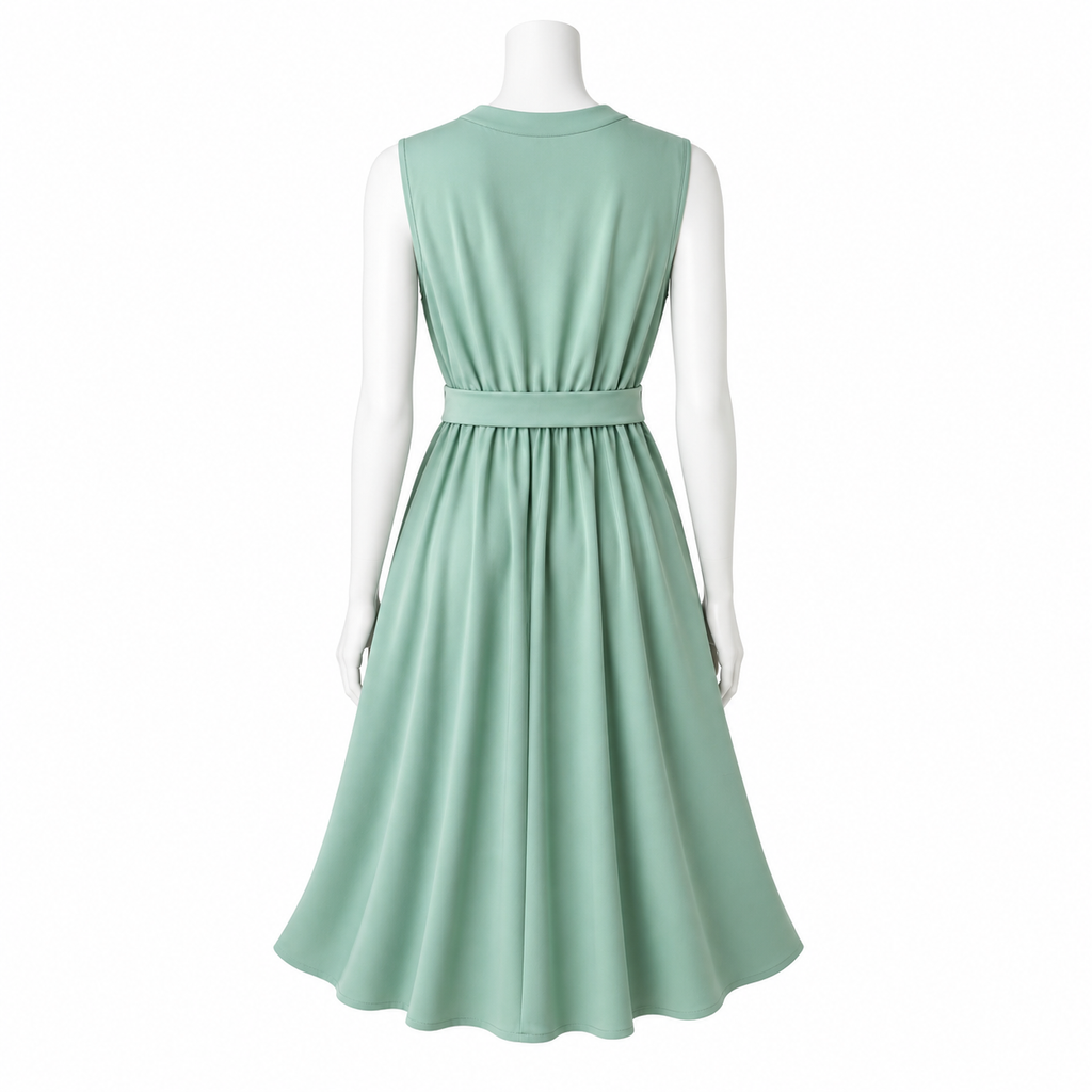 Sage Étoile Midi Dress