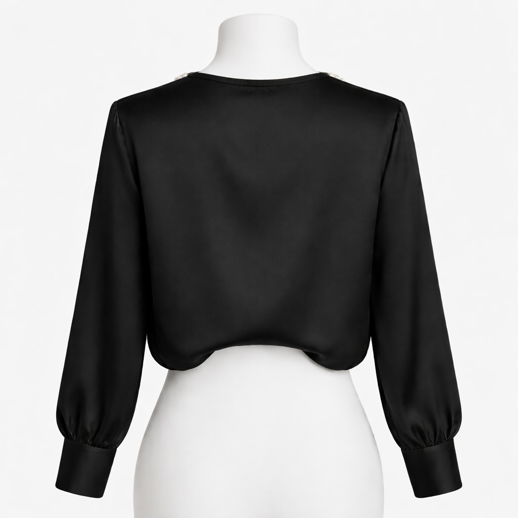 Black Pearl Elegance Blouse