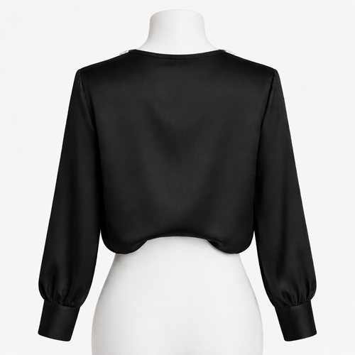 Black Pearl Elegance Blouse
