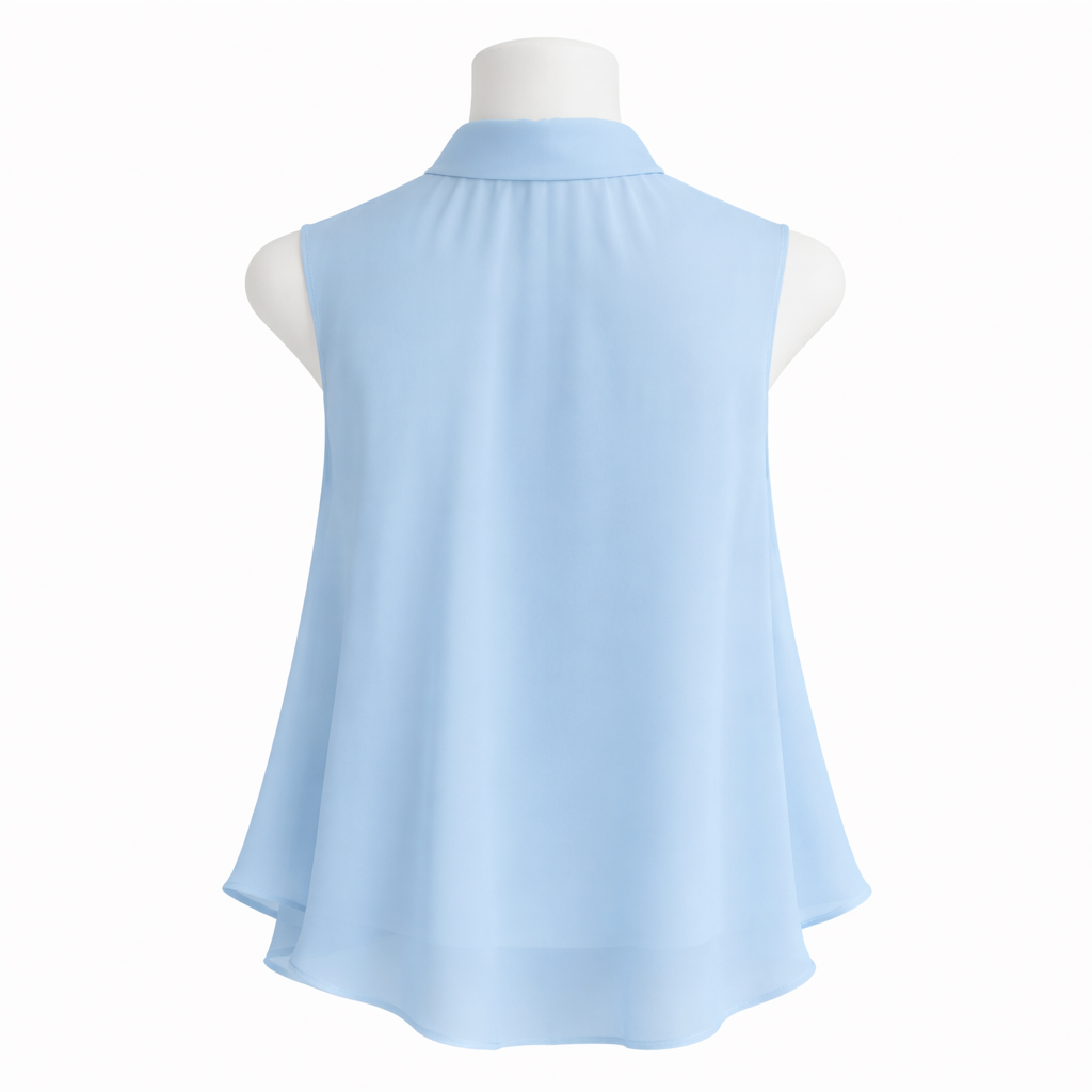 Sky Whisper Asymmetrical Bow Top