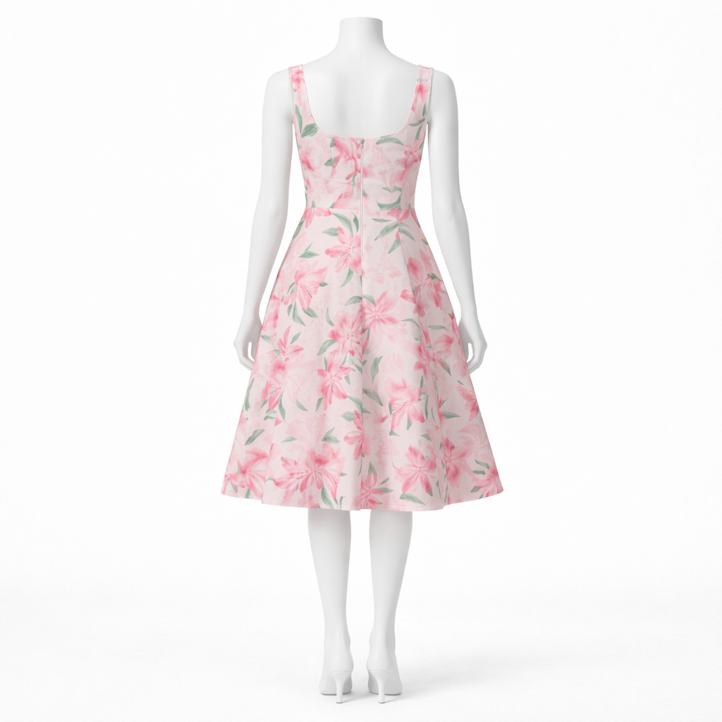 Blush Bloom Midi Dress