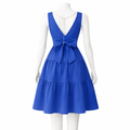 Aurélie Royal Blue Tiered A-Line Mini Dress