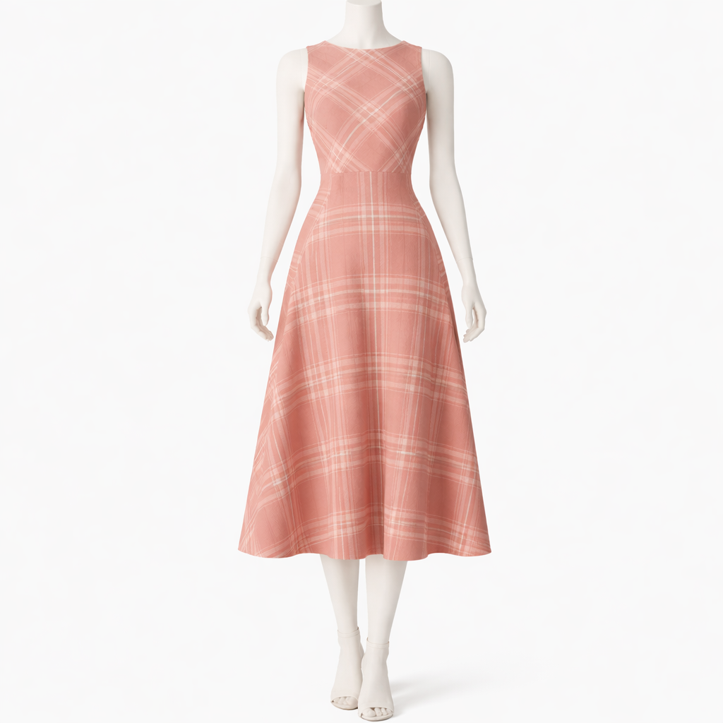 Rosewood Elegance Midi Dress