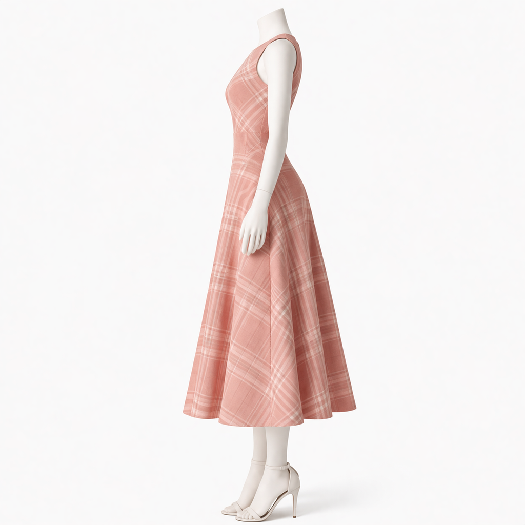Rosewood Elegance Midi Dress