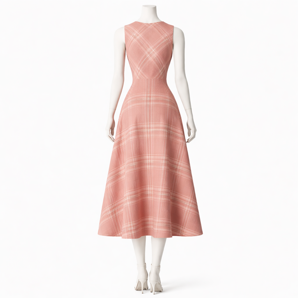 Rosewood Elegance Midi Dress