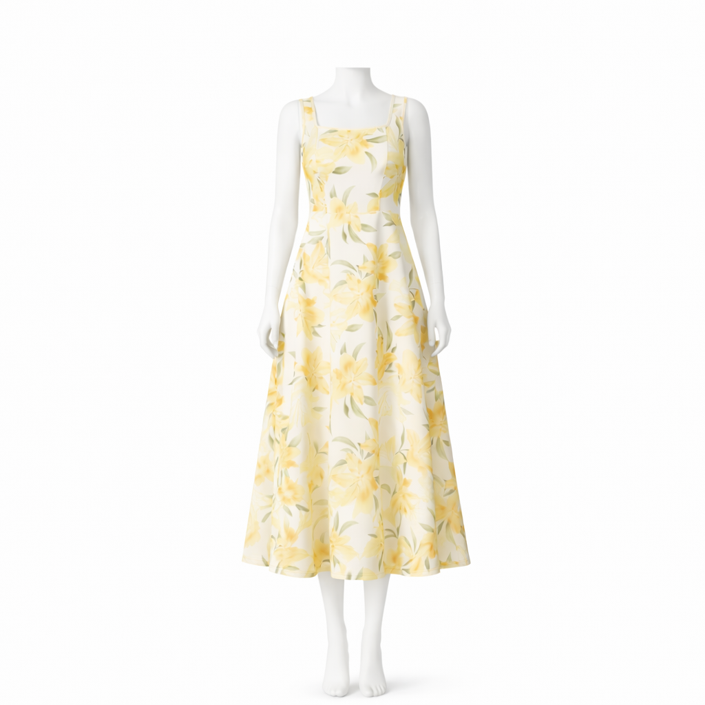 Honey Blossom Midi Dress