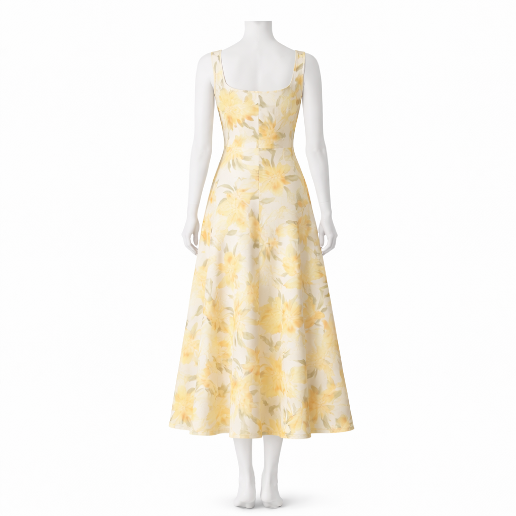 Honey Blossom Midi Dress