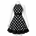 Black Polka Dot Mini Dress