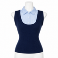 Midnight Regent Layered Knit Top