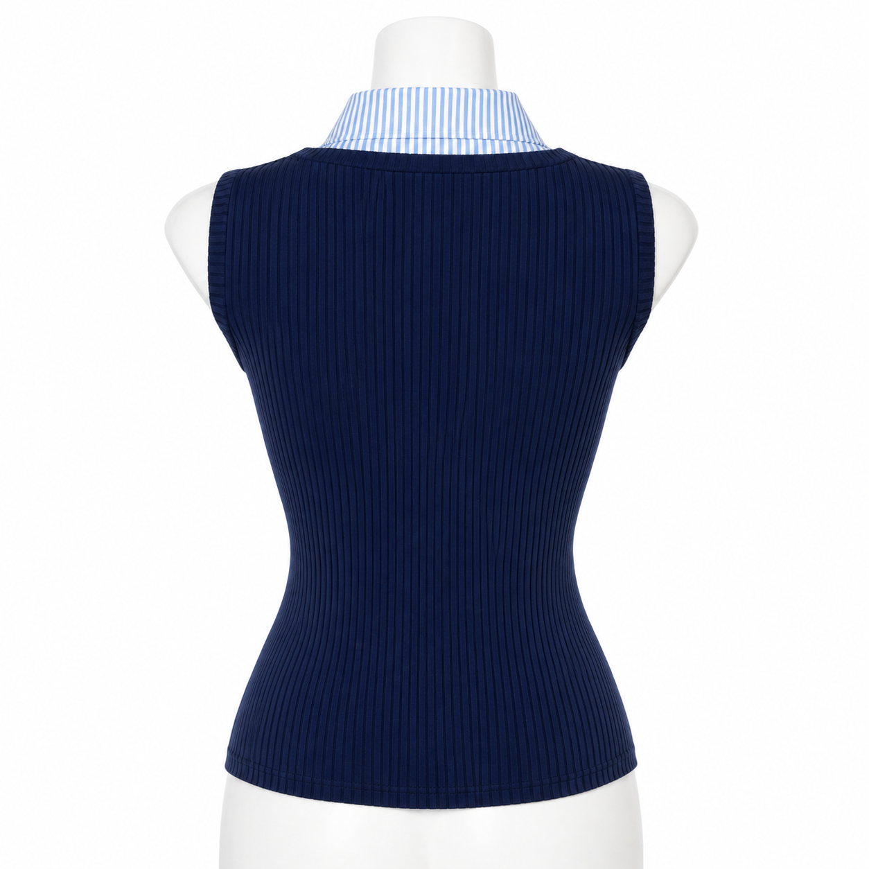 Midnight Regent Layered Knit Top