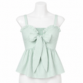 Celeste Jardin Bow Peplum Top