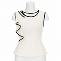 Étoile Noir Ruffle Peplum Top