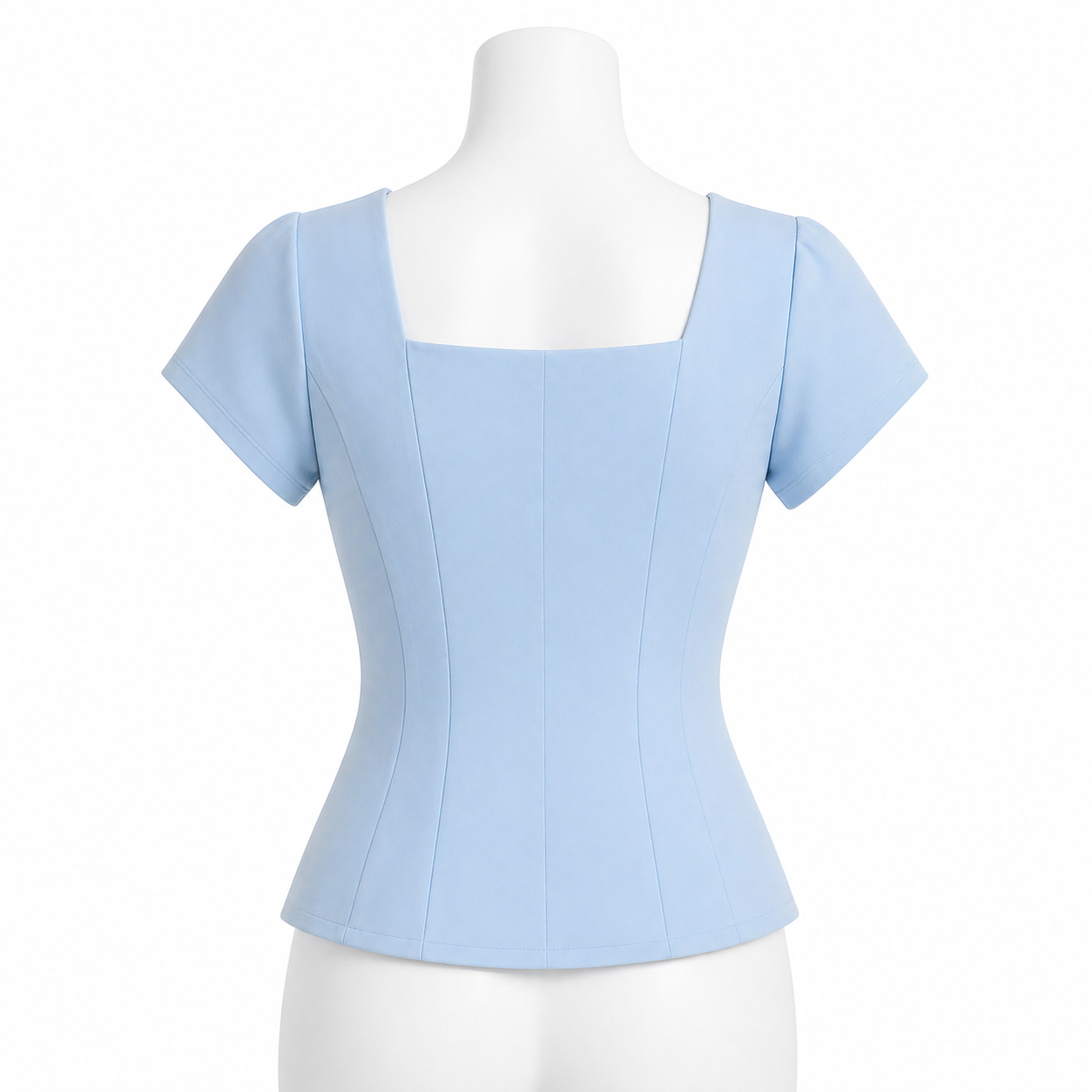 Azure Camellia Couture Top