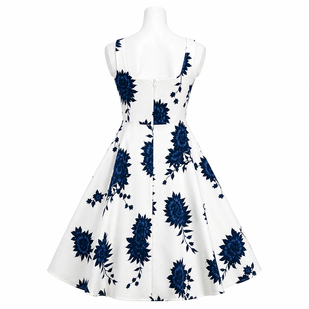 Midnight Bloom A-Line Dress