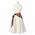 Ivory Élan Wrap Dress