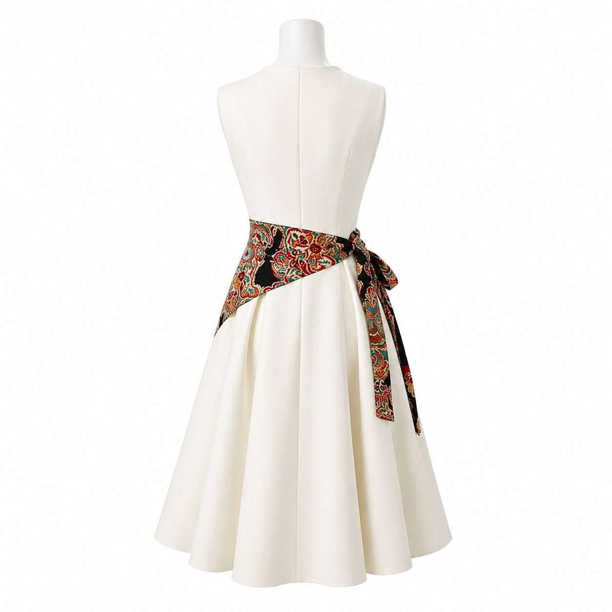 Ivory Élan Wrap Dress