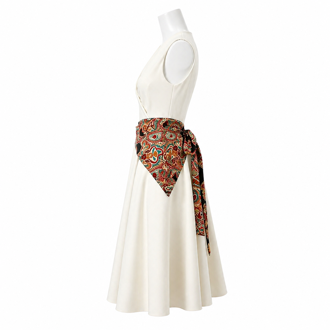 Ivory Élan Wrap Dress