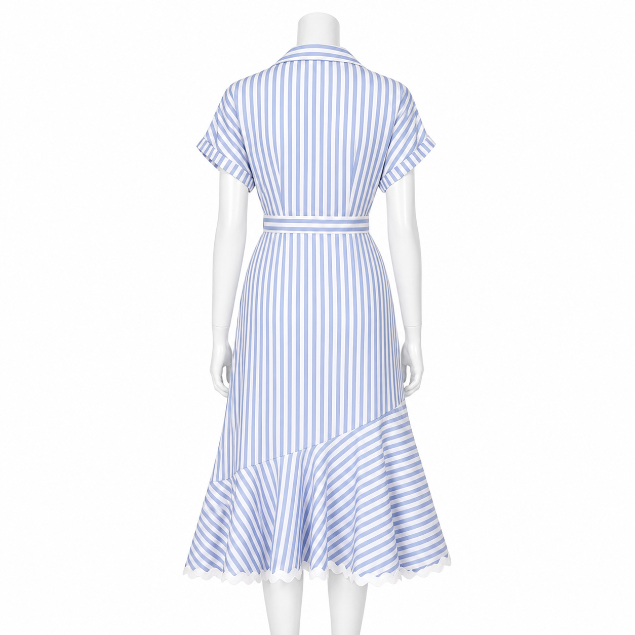 Azure Riviera Wrap Midi Dress